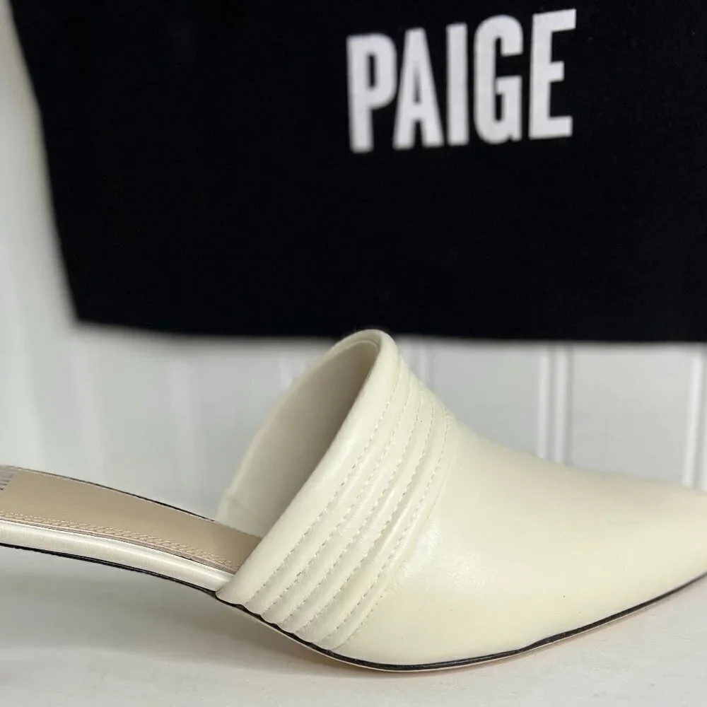 Paige Poppy in Leather Bone Size 9.5 - Picture 2 of 6